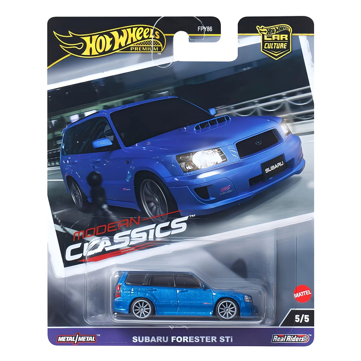 Hot Wheels Subaru Forester STi Collector Edition 1/64 Real Riders Metal Diecast Model Car FPY86-9C1E