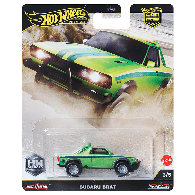 Hot Wheels Subaru BRAT Edición Coleccionista 1/64 Real Riders Modelo de coche de metal fundido a presión FPY86-9C1H