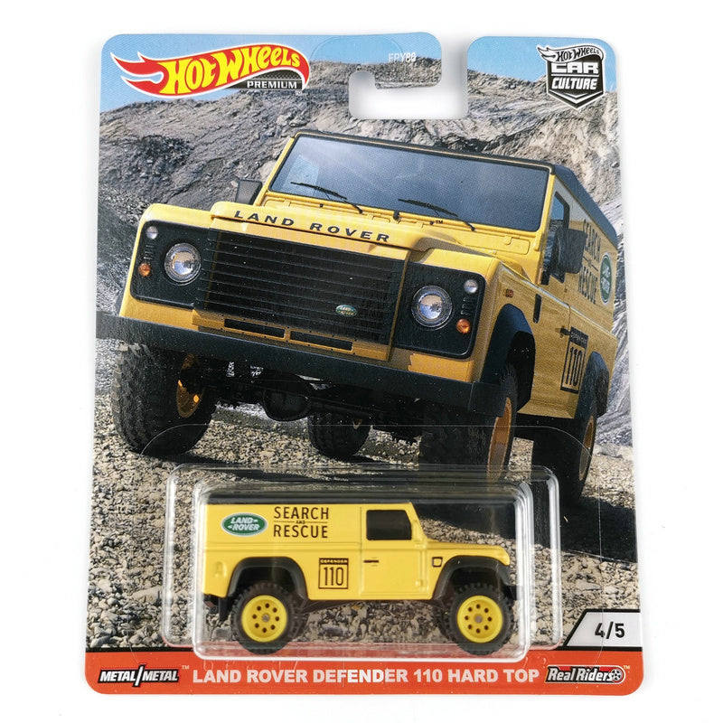 Hot Wheels LAND ROVER DEFENDER 110 HARD TOP Collector Edition 1/64 Real Riders Metal Diecast Model Car FPY86-9C6