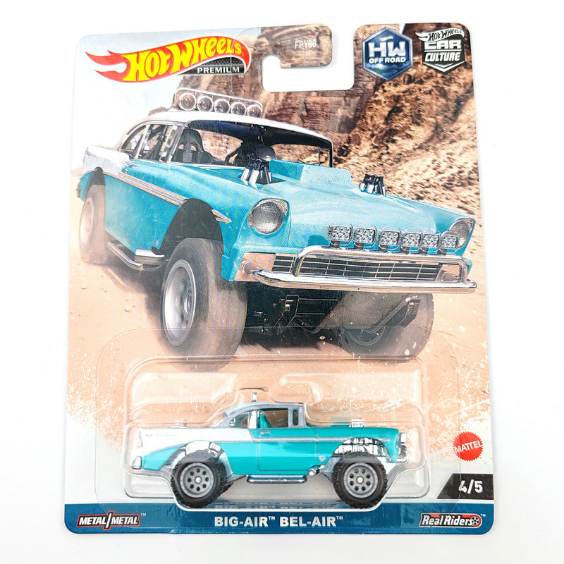 Hot Wheels BIG-AIR BEL-AIR Evolution Collector Edition 1/64 Real Riders Metal Diecast Model Car FPY86-9C1C