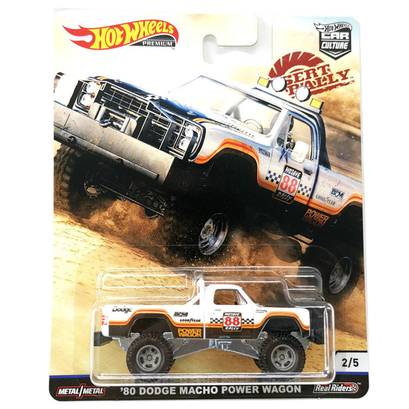 Hot Wheels 80 DODGE MACHO POWER WAGON Evolution Collector Edition 1/64 Real Riders Metal Diecast Model Car FPY86-9C6K