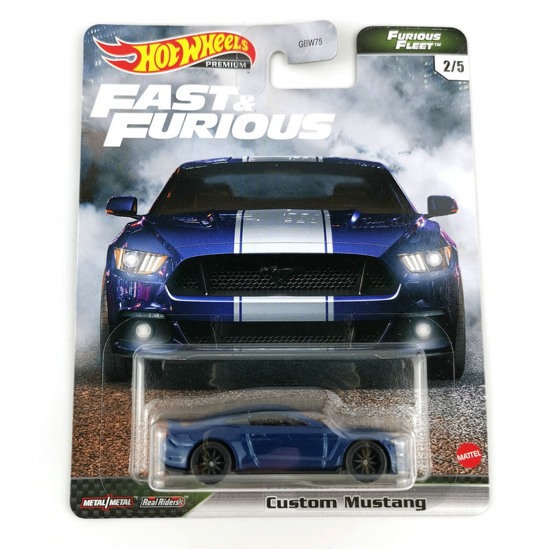 Hot Wheels CUSTOM MUSTANG Fast & Furious Evolution Premium 1/64 Real Riders Metal Diecast Model Car GBW75-9C6N
