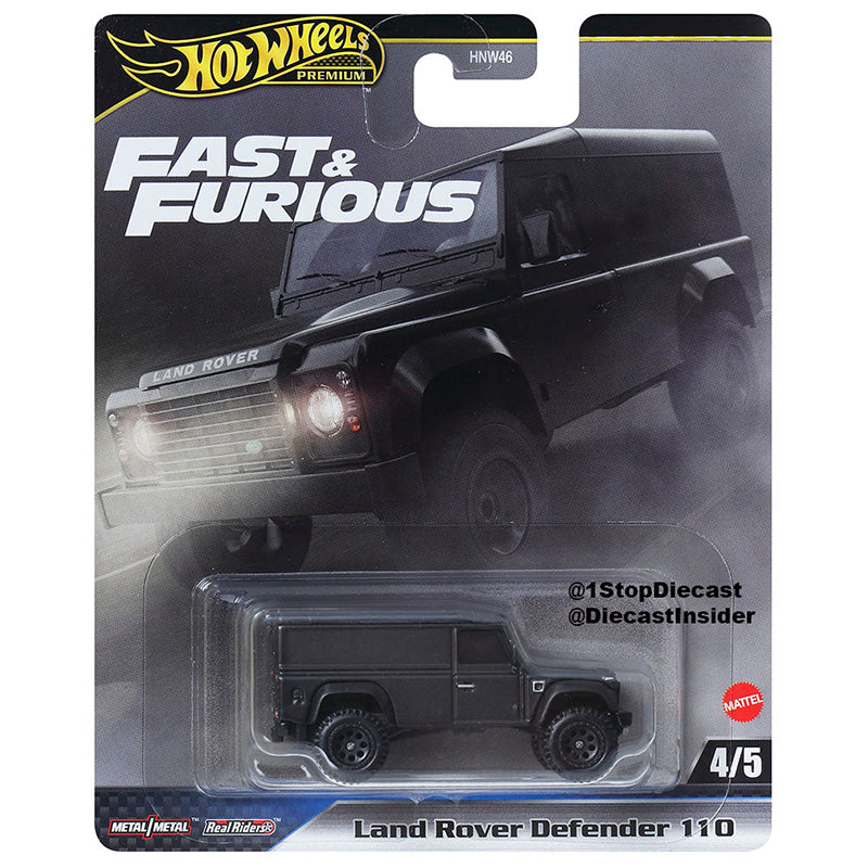 Land Rover Defender 110 Fast & Furious Evolution Premium 1/64, coche de metal fundido a presión HNW46-9C6J