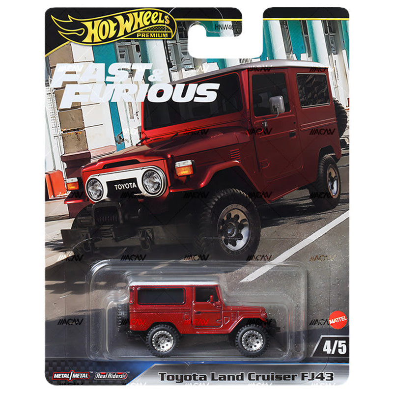 Hot Wheels Toyota Land Cruiser FJ43 Fast & Furious Evolution Premium 1/64 Real Riders Metal Diecast Model Car HNW46-9C