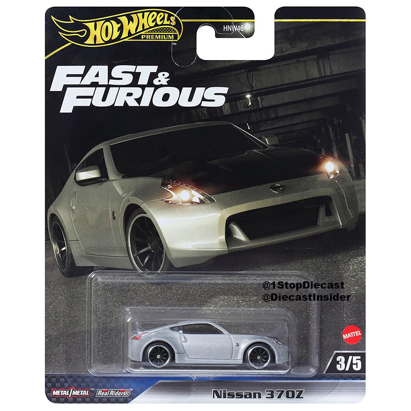 Hot Wheels Nissan 370Z Fast & Furious Evolution Premium 1/64 Real Riders Metal Diecast Model Car HNW46-9C6J