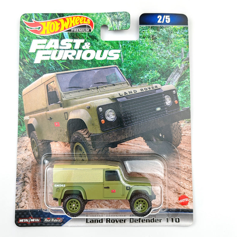Hot Wheels LAND ROVER DEFENDER 110 Fast & Furious Evolution Premium 1/64 Real Riders Metal Diecast Model Car HNW46-9C6D