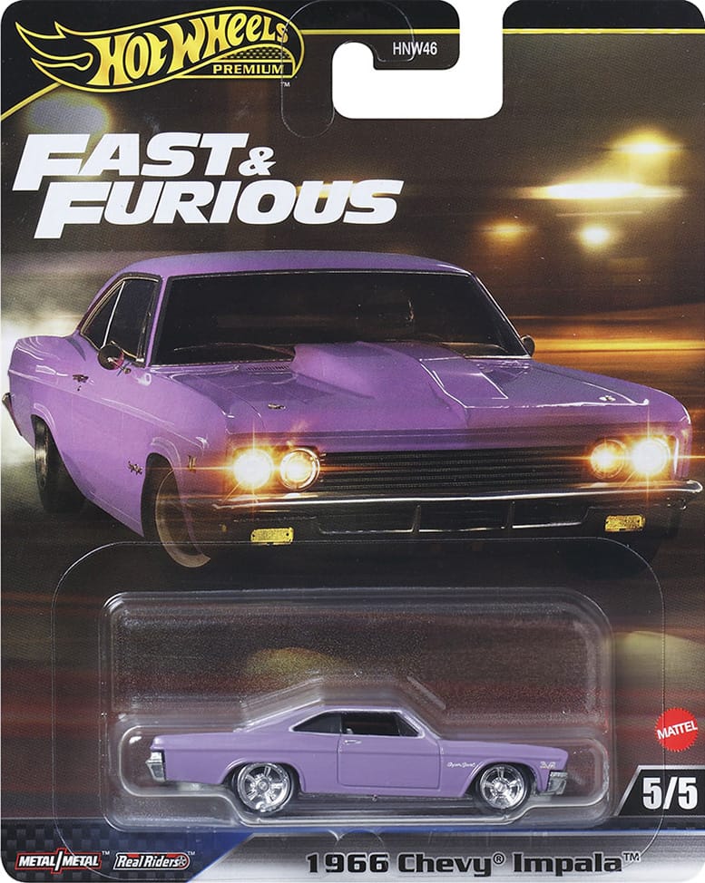 Hot wheels 1:64 1966 Chevy Impala HNW46-9C6K
