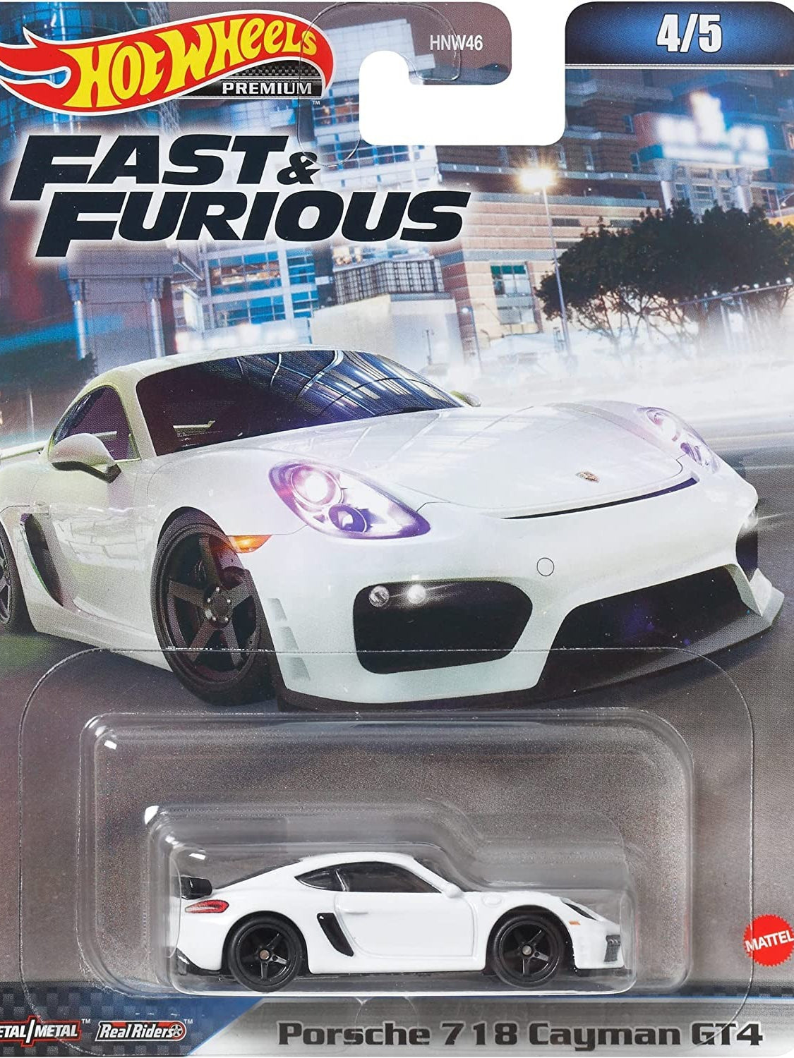 Hot wheels 1:64 PORSCHE 718 CAYMAN GT4 HNW46-9C6A-4-HKD20