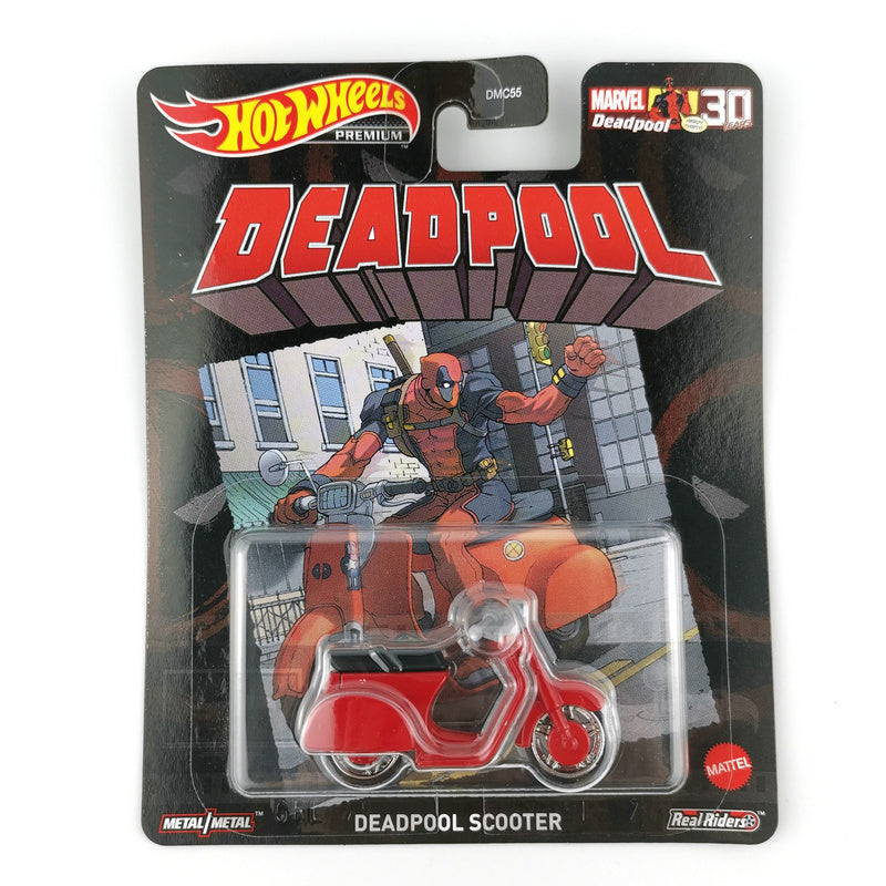 Hot wheels 1:64 DEADPOOL SCOOTER DMC55-9C7F-GRL78