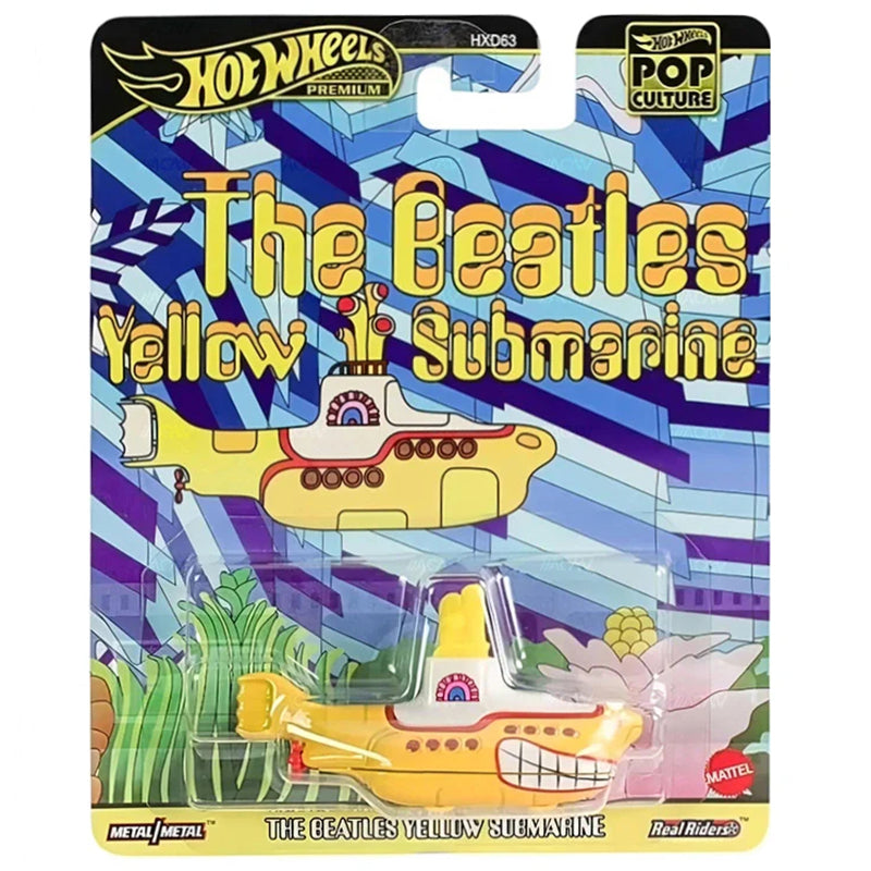 Hot wheels 1:64 The Beatles Yellow Submarine HXD63-H-JBL74