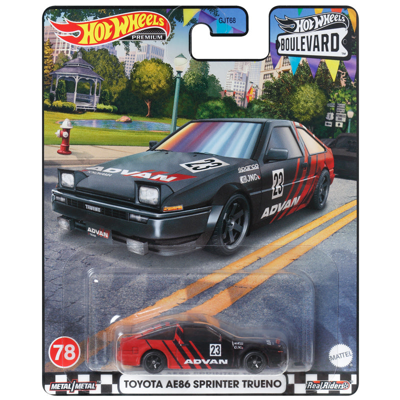 Hot wheels 1:64 TOYOTA AE86 SPRINTER TRUENO GJT68-78-HKF28