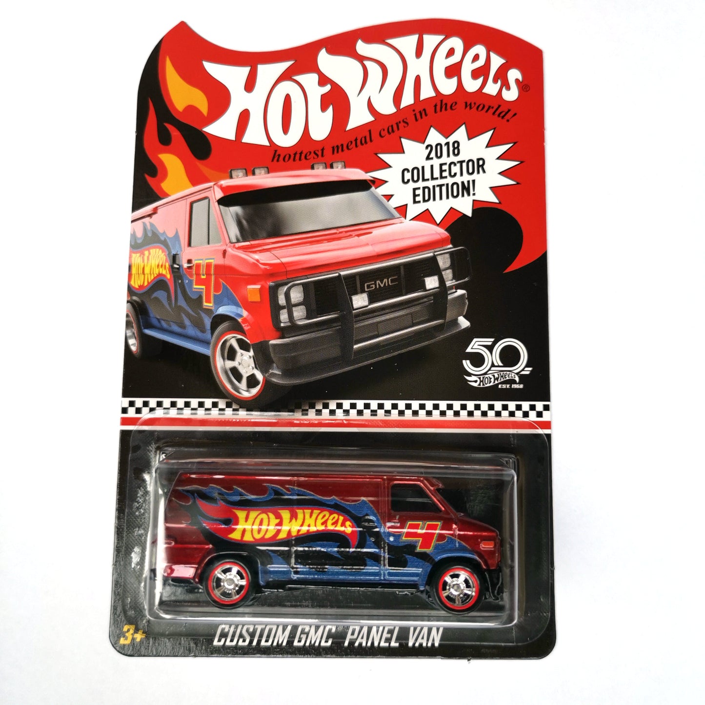 Hot wheels 1:64 CUSTOM GMC PANEL VAN 2018-COLLECTOR EDITION-4-FKF89