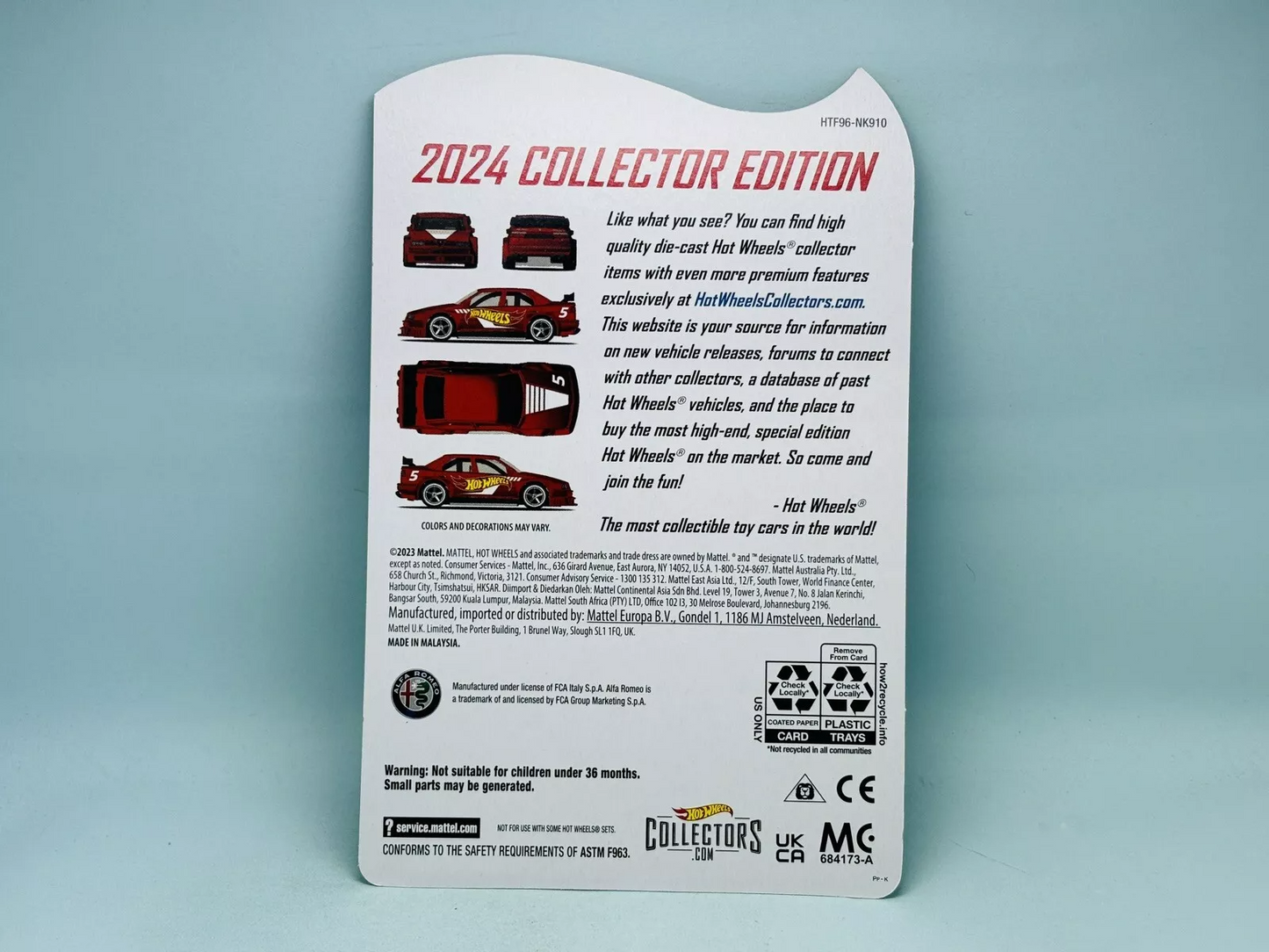 Hot wheels 1:64 ALFA ROMEO 155 V6 Ti 2024-COLLECTOR EDITION-5-HTF96