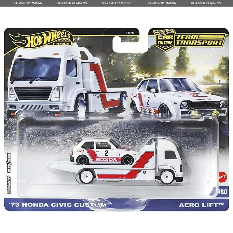 Hot wheels 1:64 73 Honda Civic Custom & Aero Lift FLF56-80-JBM36
