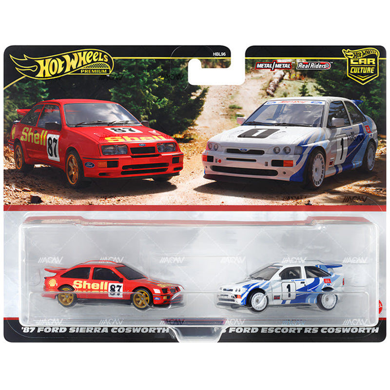 Hot wheels 87 Ford Sierra Cosworth & 93 Ford Escort RS Cosworth HBL96-HRR73