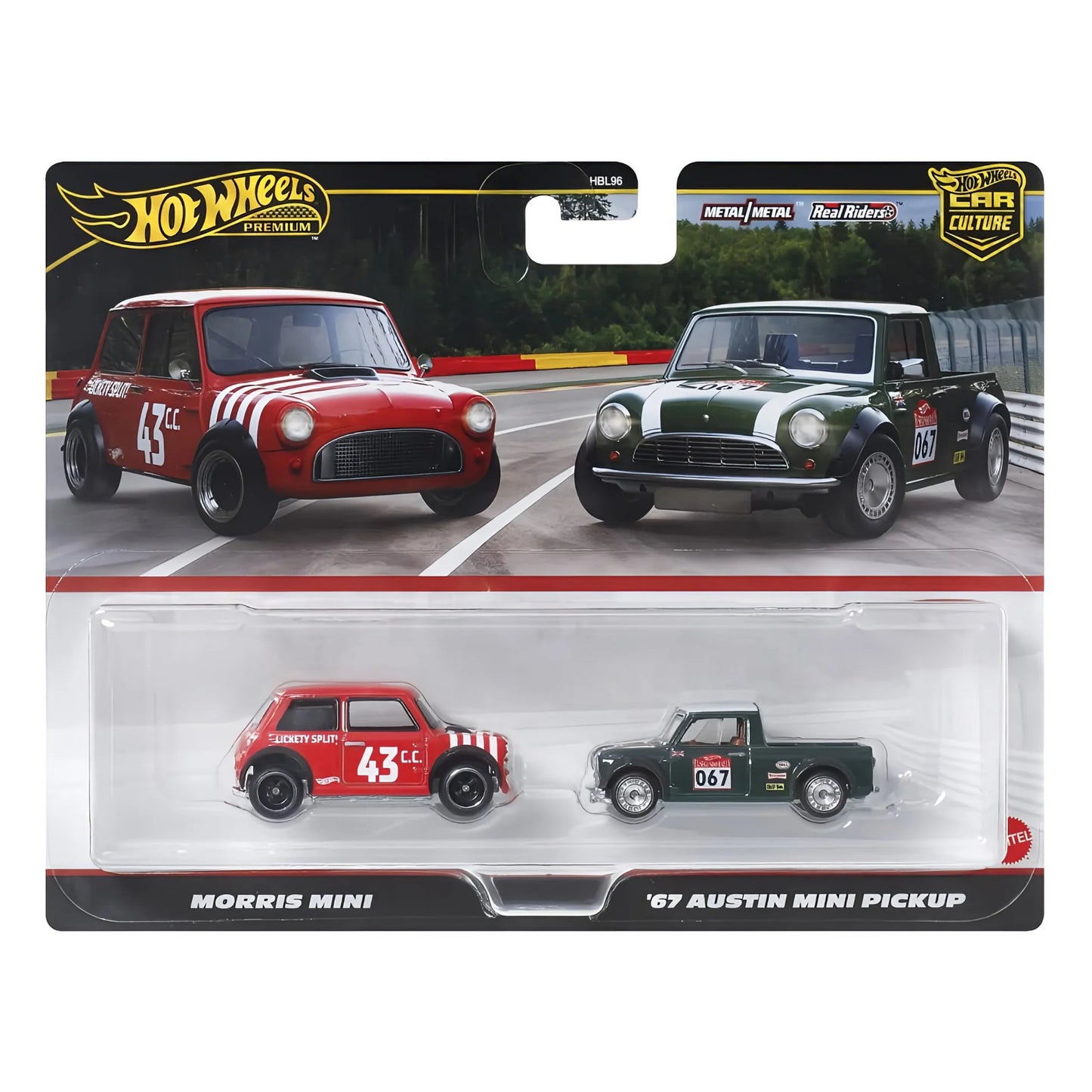 Hot wheels 1:64 Morris Mini & 67 Austin Mini Pickup HBL96-JBK97
