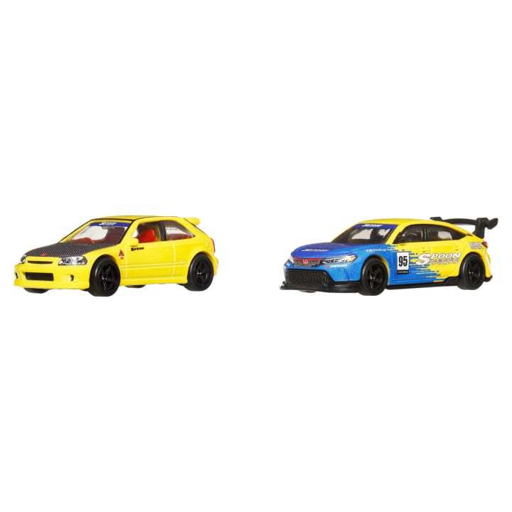 Hot wheels 1:64 99 Honda Civic Type R (EK9) & Honda Civic Type R HBL96-JBL00