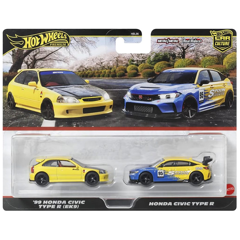 Hot wheels 1:64 99 Honda Civic Type R (EK9) & Honda Civic Type R HBL96-JBL00