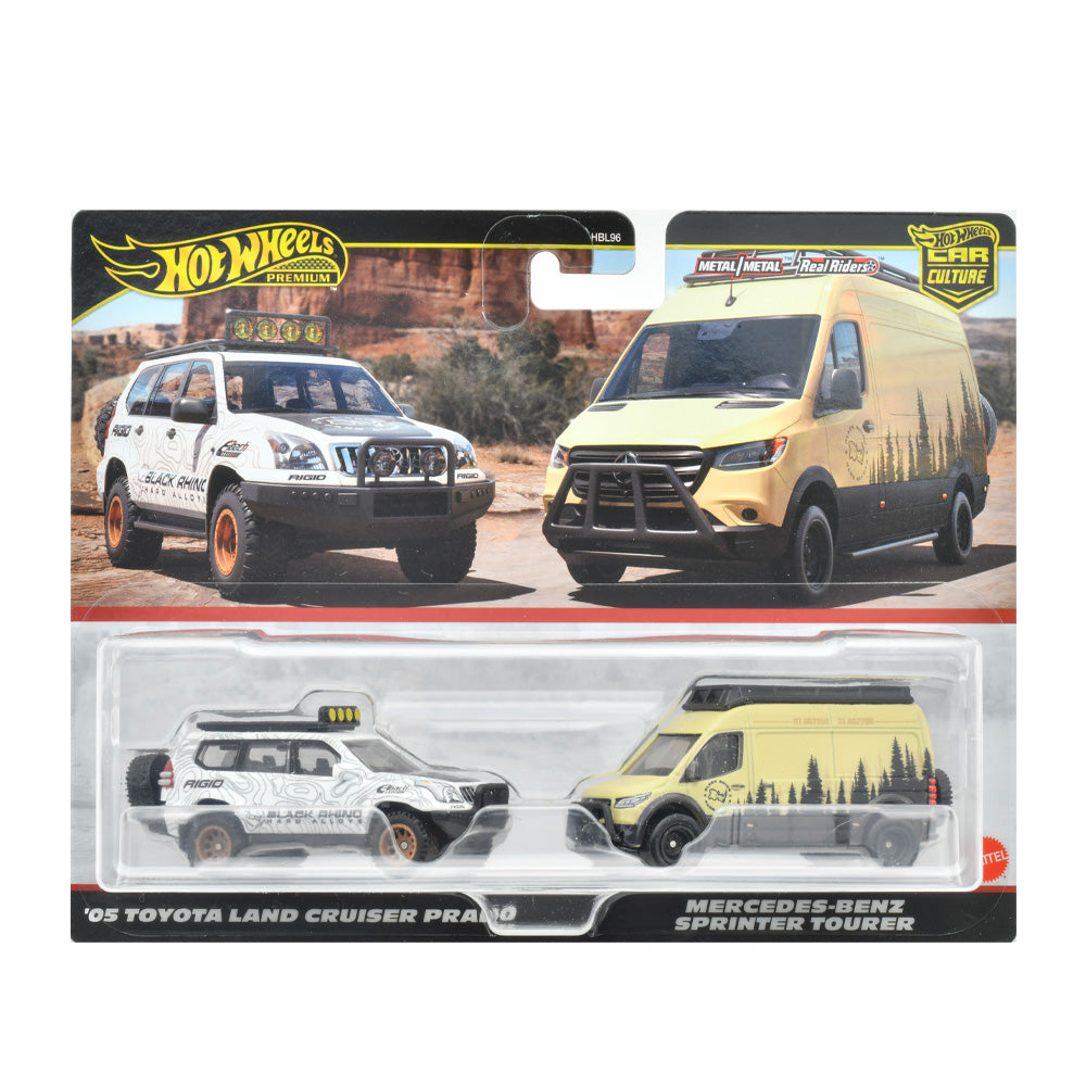 Hot wheels 1:64 05 Toyota Land Cruiser Prado & Mercedes-Benz Sprinter Tourer HBL96-HRR76