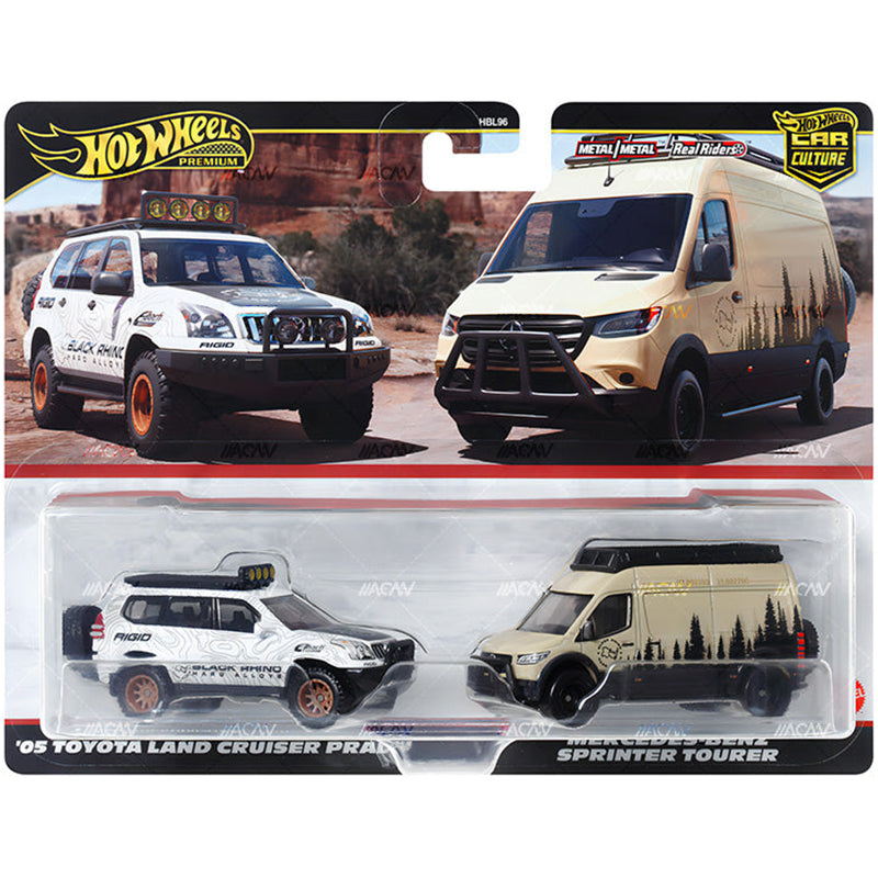 Hot wheels 1:64 05 Toyota Land Cruiser Prado & Mercedes-Benz Sprinter Tourer HBL96-HRR76