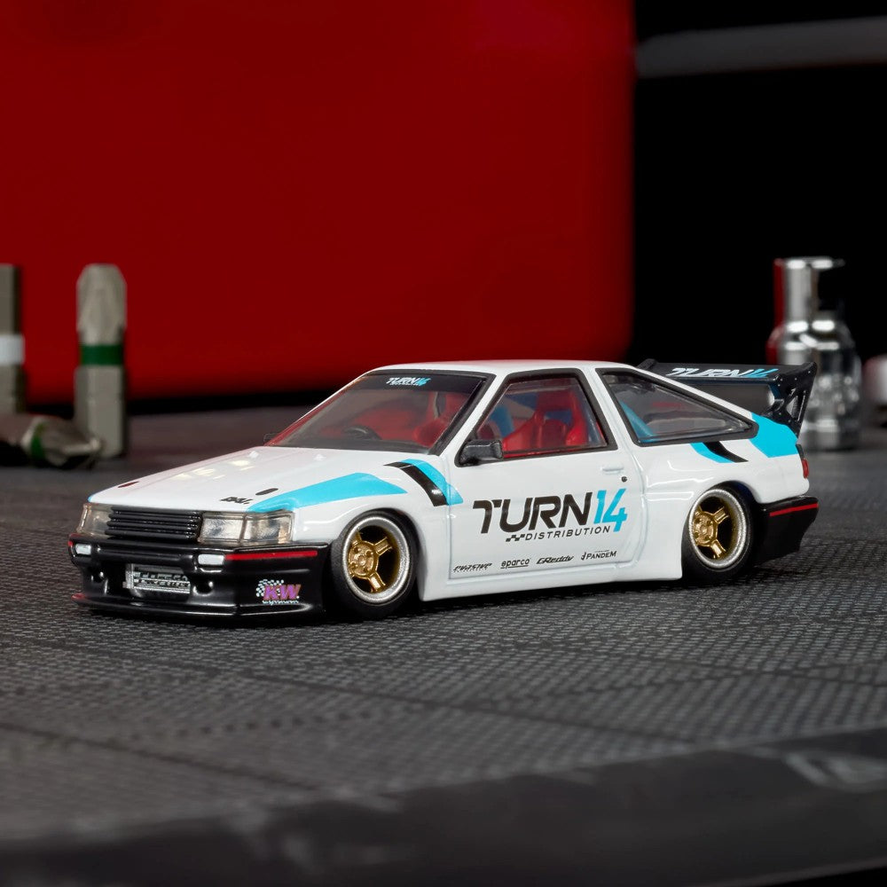 Hot wheels 1:64 Toyota Corolla Levin (AE86) Custom Elite 64-JCV06