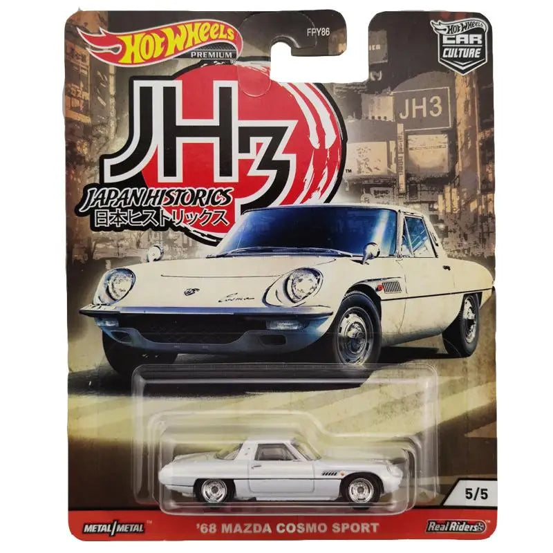Hot Wheels 1/64 Car Culture 68 MAZDA COSMO SPORT Edición Coleccionista Real Riders Modelo de Coche de Metal Fundido a Presión FPY86