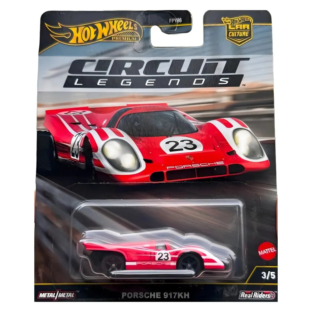 Hot Wheels Circuit Legends FPY86 9C1K Ferrari 499P/Ford Mustang/Porsche917/Porsche 911 1/64 Collection Die-cast Model Cars