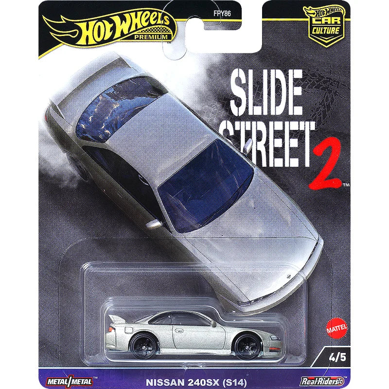 Hot Wheels Nissan 240SX (S14) Collector Edition 1/64 Real Riders Metal Diecast Model Car FPY86-9C9H