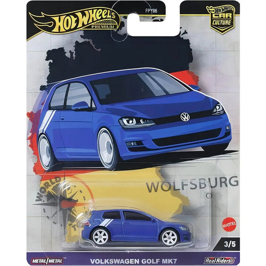 Volkswagen Golf Mk7 Edición Coleccionista Hot Wheels 1/64 Real Riders Modelo de coche de metal fundido a presión FPY86-9C1A 