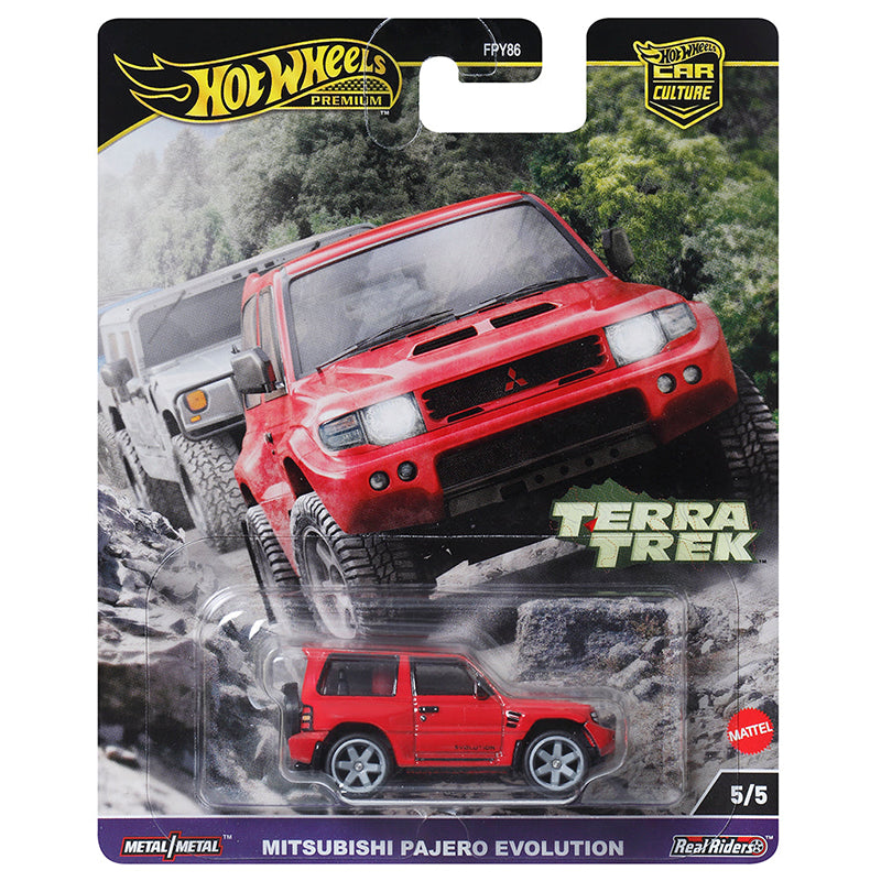 Hot Wheels Mitsubishi Pajero Evolution Collector Edition 1/64 Real Riders Metal Diecast Model Car FPY86-9C1C