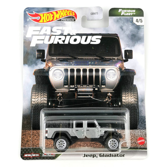 Hot Wheels Jeep Gladiator Fast &amp; Furious Evolution Premium 1/64 Real Riders Modelo de coche de metal fundido a presión GBW75-9C6N 