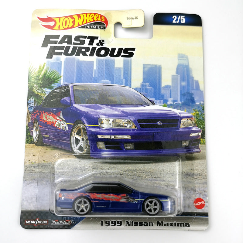 Hot Wheels 1999 NISSAN MAXIMA Fast & Furious Evolution Premium 1/64 Real Riders Metal Diecast Model Car HNW46-9C6C