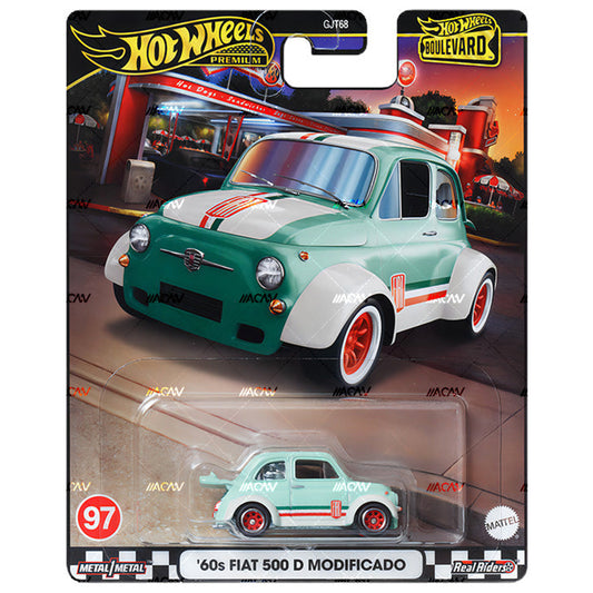 Hot wheels 1:64 Años 60 Fiat 500 D Modificado GJT68-97-HRT65 