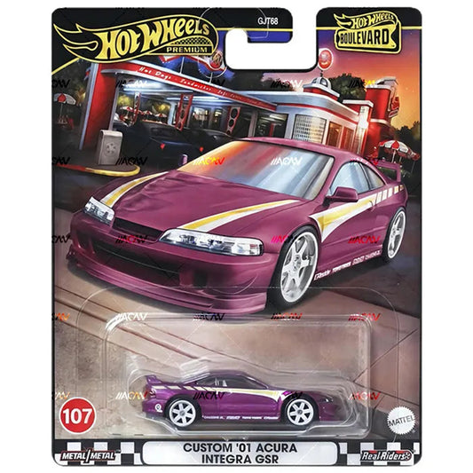 Hot Wheels 1:64 CUSTOM 01 ACURA INTEGRA GSR GJT68-107-HRT77 