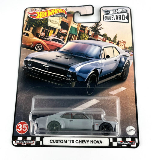 Hot Wheels 1:64 CUSTOM 70 CHEVY NOVA GJT68-35-GRM04 