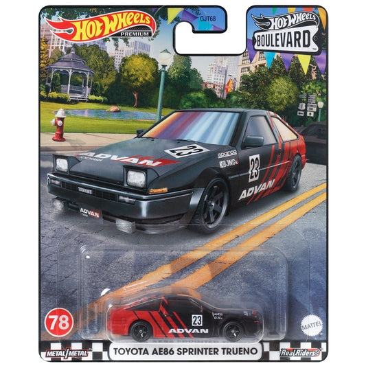 Hot wheels 1:64 TOYOTA AE86 SPRINTER TRUENO GJT68-78-HKF28