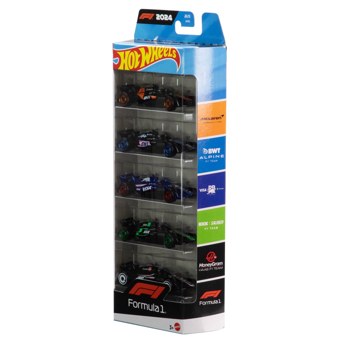 Hot wheels 1:64 JGF58 - Five-Car Set of Windfire F1 Racing Cars JGF58
