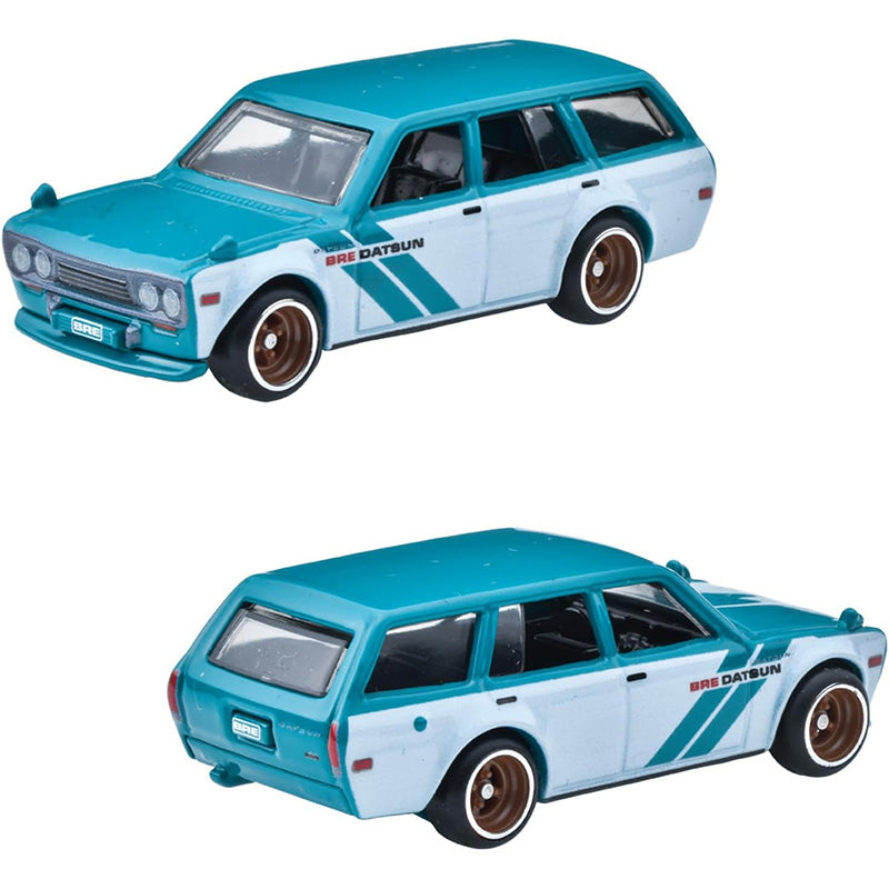 Hot wheels 1:64 BRE Datsun 620+BRE Datsun 510 Wagon+1991 BRE Nissan Sentra SE-R+BRE Sakura Sprinter GMH39-HRT52