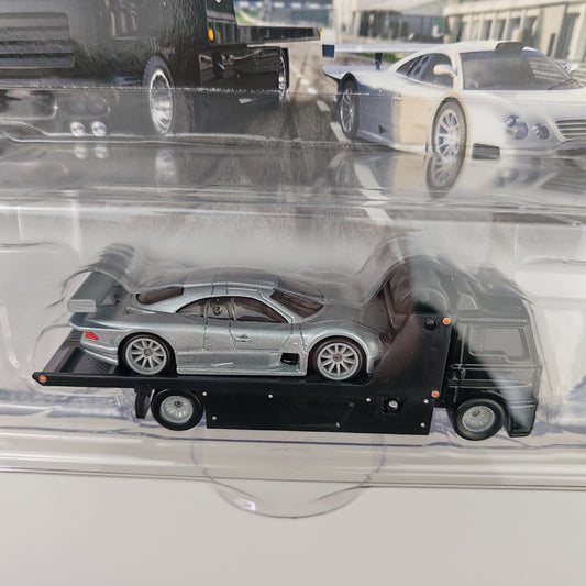 Hot wheels 1:64 1997 Mercedes-Benz CLK-GTR &Fleet Street FLF56-59-HKF46