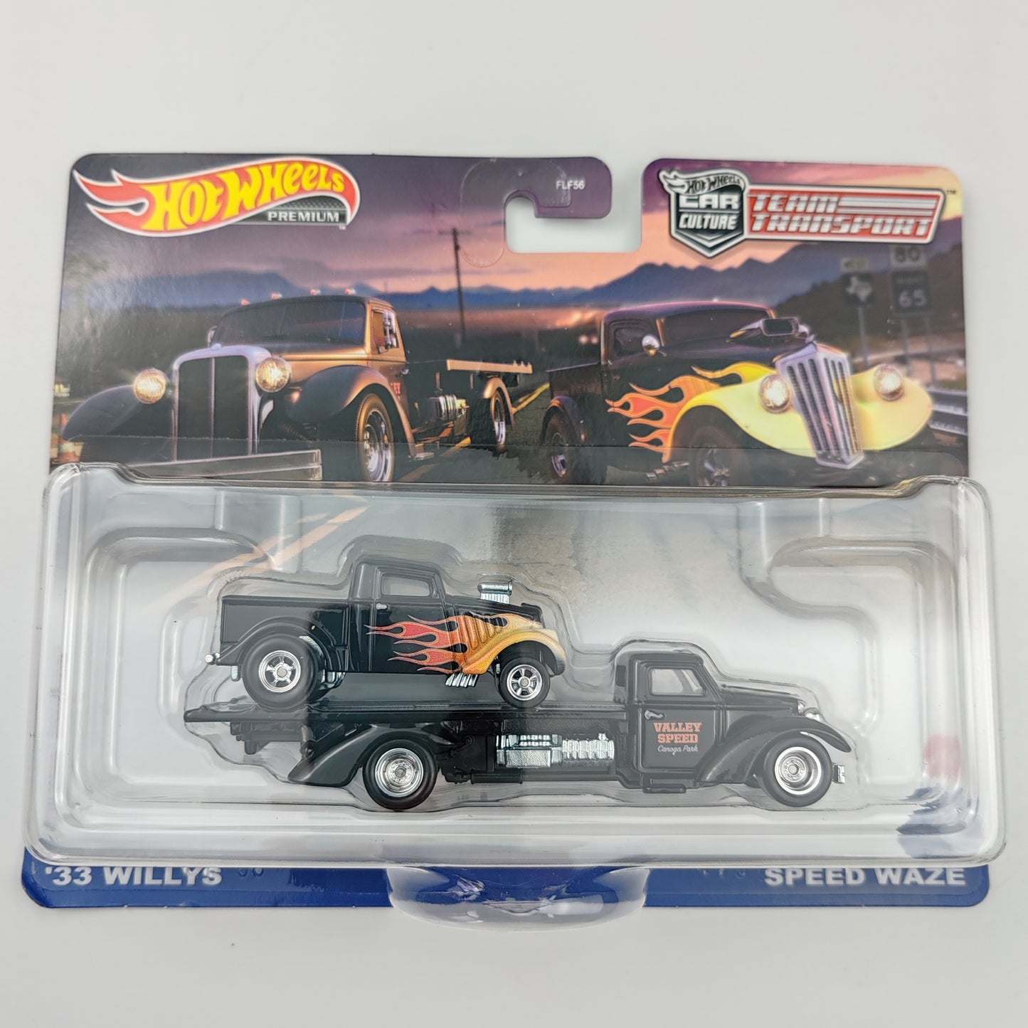 Hot wheels 1:64 33 Willys & Speed Waze FLF56-60-HKF48