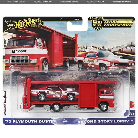 Hot wheels 1:64 73 Plymouth Duster & Second Story Lorry FLF56-82-JBM38