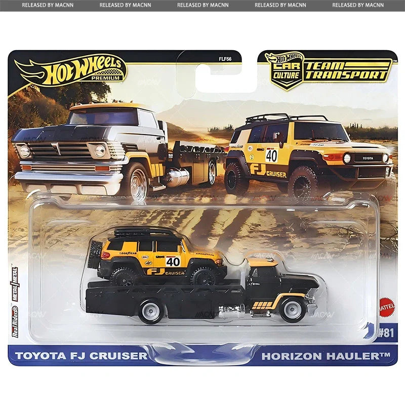 Hot wheels 1:64 Toyota FJ Cruiser & Horizon Hauler FLF56-81-JBM33