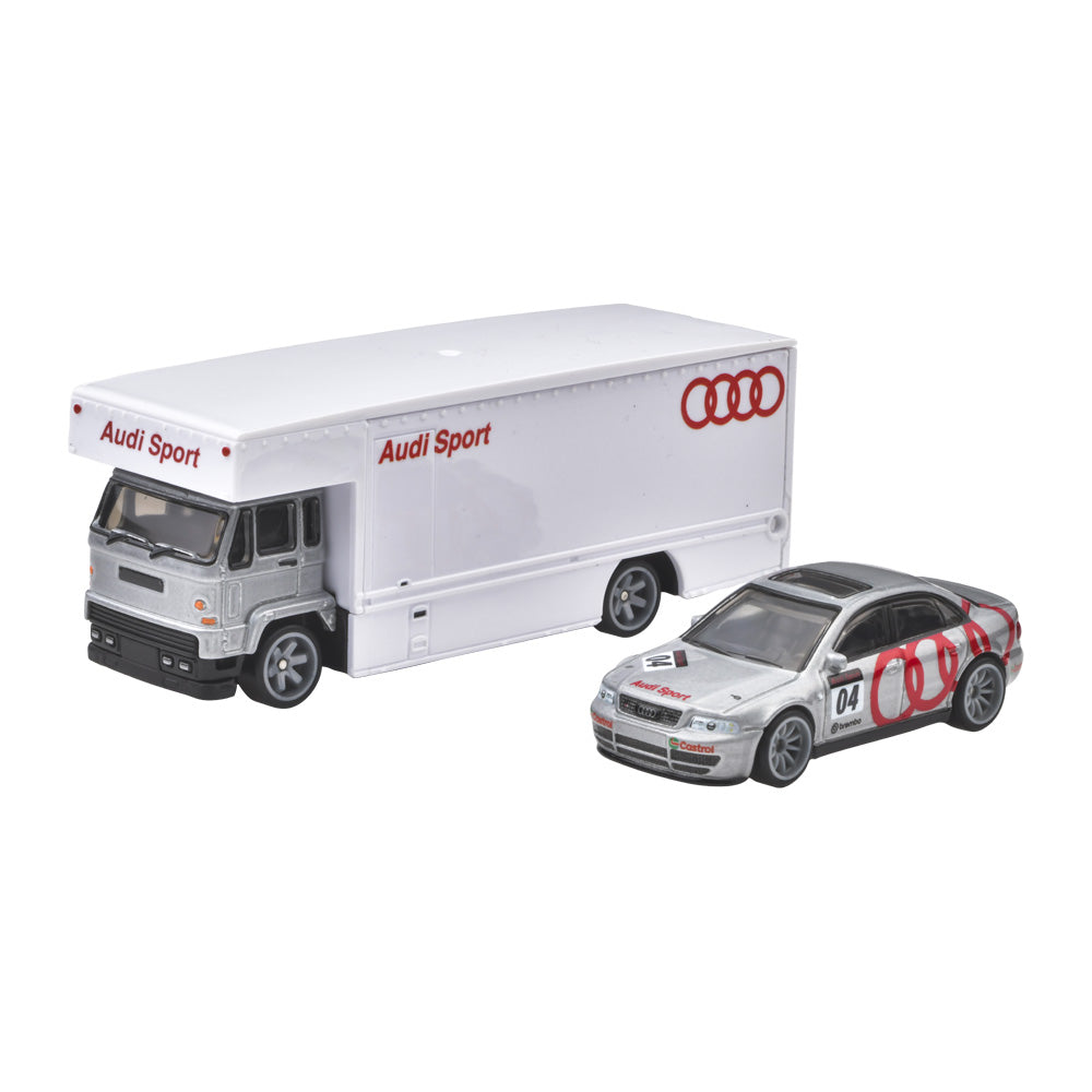 Hot wheels 1:64 Audi S4 quattro & Fleet Flyer FLF56-77-JBM30