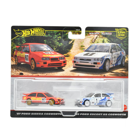 Hot wheels 87 Ford Sierra Cosworth & 93 Ford Escort RS Cosworth HBL96-HRR73