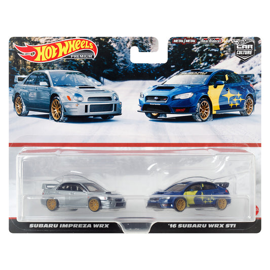 Hot wheels 1:64 Subaru Impreza WRX & 16 Subaru WRX STI HBL96-HKF60