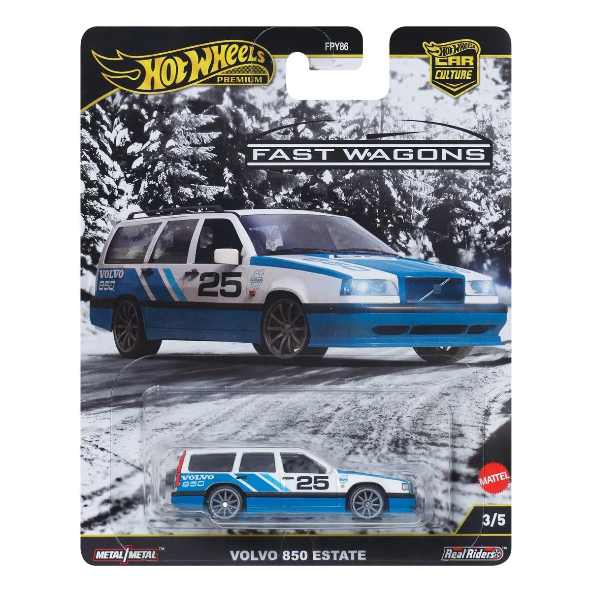 Hot Wheels Premium Volvo 850 Estate 1/64 Collection Die-cast Model Cars FPY86-9C1J