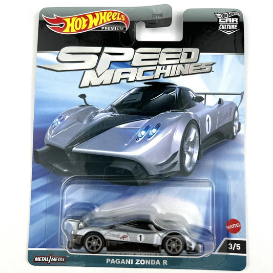 Hot Wheels PAGANI ZONDA R Edición Coleccionista 1/64 Real Riders Modelo de coche de metal fundido a presión FPY86-9C9A 