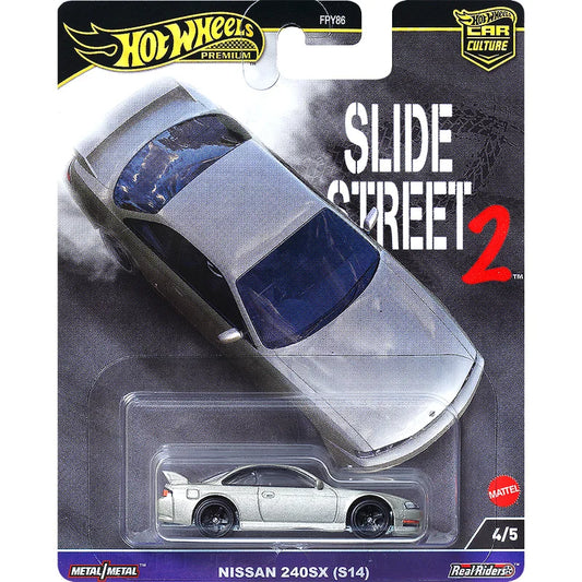 Hot Wheels Nissan 240SX (S14) Edición Coleccionista 1/64 Real Riders Modelo de Coche de Metal Fundido a Presión FPY86-9C9H 